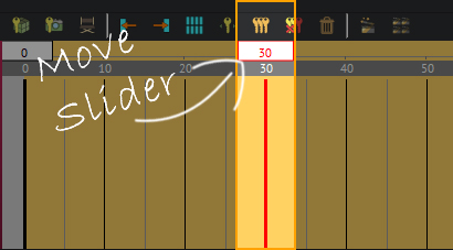Move the timeline slider to any frame other than 0.